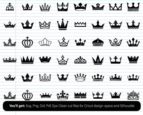 Royal Crown Svg File King Crown Svg Queen Crown Svg Etsy Canada