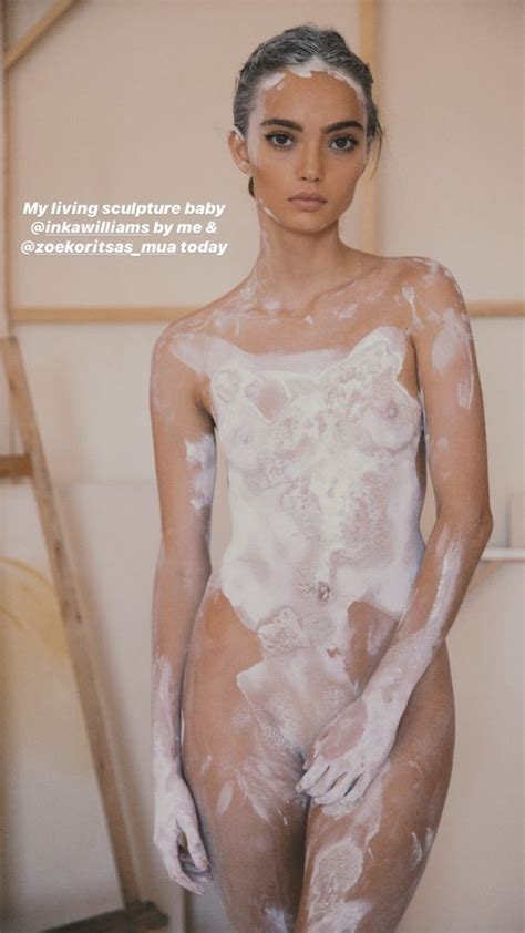 Inka Williams Covered In Plaster Of The Day