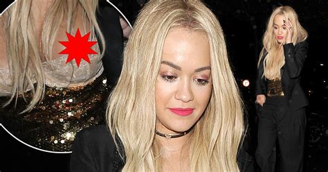 Rita Ora Suffers Nip Slip Wearing A Very Racy Top For Her Stylists Birthday Mirror Online