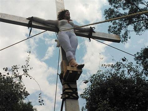 Mexican Election Candidate Crucifies Self On Cross After Banned From