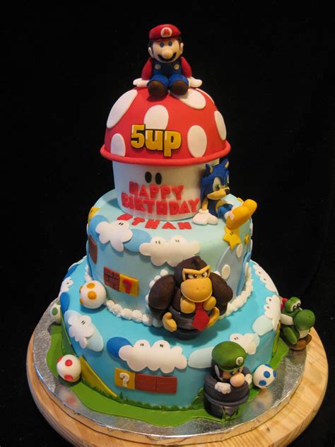 Super Mario Bros Cake 9th Birthday Cake I Recently Made Covered In