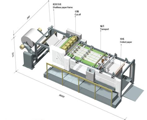 High Speed Rotary Paper Sheeting Machine Model Gdq 14001700 From China