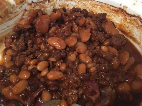Make My Day Camp Janes Baked Beans With Burger