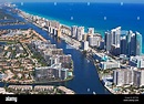 Aerial view of Fort Lauderdale, Florida, United States Stock Photo - Alamy