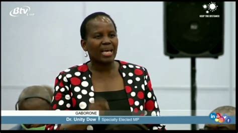 Unity Dow Botswana Parliament YouTube