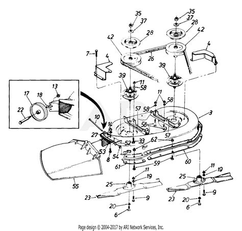 Mtd 134t676g190 42 Lawn Tractor Lt 16 1994 Parts Diagram For Mower