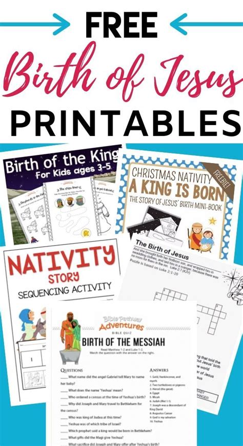 The Story Of Jesus Birth For Kids Free Printables And Activities