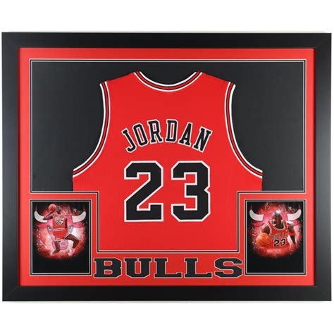 Michael Jordan Custom Framed Jersey Display Pristine Auction