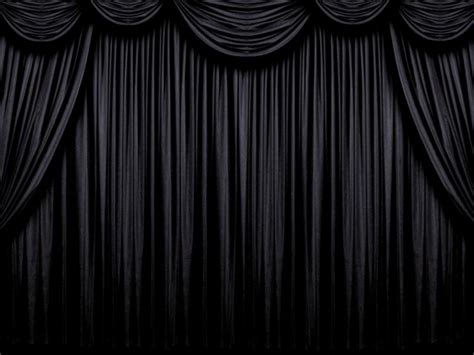 Cool Black Stage Curtains Zebra Valance