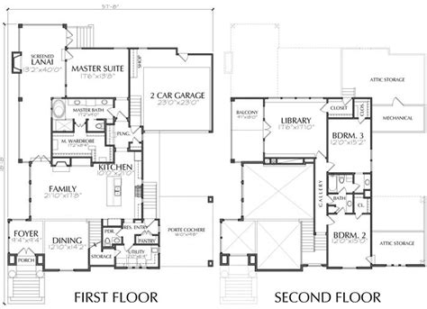 Unique Two Story House Plans Floor Plans For Luxury Two