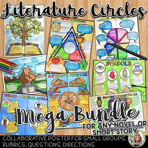 Literature Circles Posters For Any Novel Short Story Or Text Mega