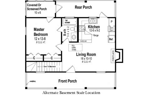 Clear all filters sq ft min: Cabin Style House Plan - 1 Beds 1.00 Baths 600 Sq/Ft Plan ...