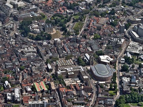 Like any great city its centre is easy to walk around and has a river at its heart. All sizes | Norwich city centre aerial | Flickr - Photo ...