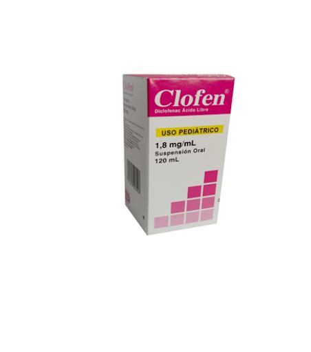 Diclofenac Potásico Clofen 18mgml X 120 Ml Suspensión Oral Para Uso