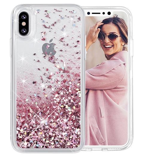 For Iphone X Case Glitter Case Liquid Series Girls Luxury Fashion Cute