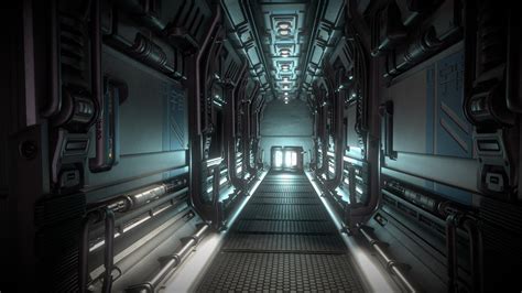 Spaceship Corridor Download Free D Model By The Table Cdd Db Sketchfab