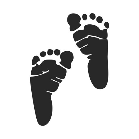 Baby Footprint Svg Etsy