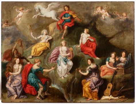 Sold Price Simon De Vos 1603 1676 Apollo And The Muses On Mount