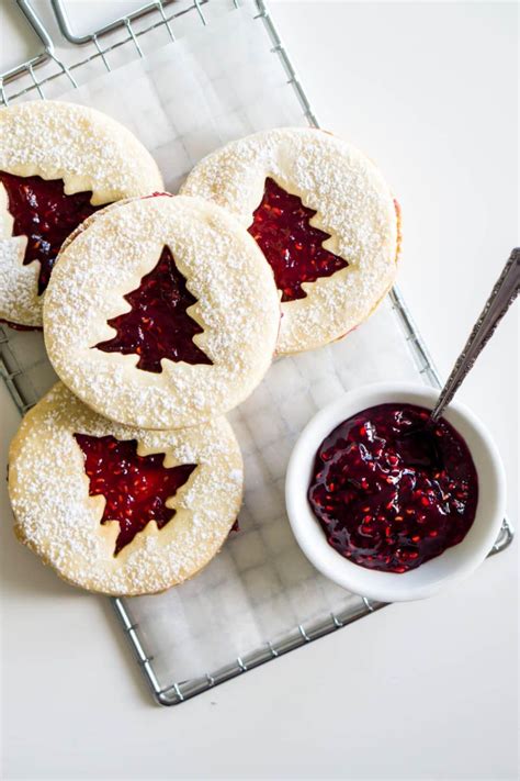 Raspberry Linzer Cookies Recipe Christmas Cookies Christmas Food