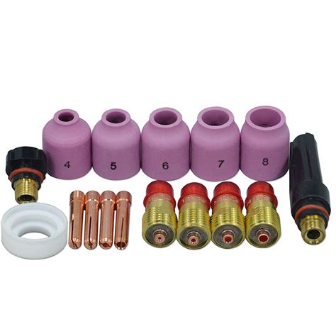 Bhts Tig Welding Torches Stubby Gas Lens Collets Alumina Nozzles Back