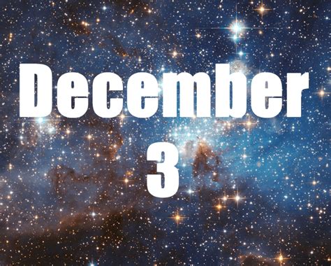 December 3 Birthday Horoscope Zodiac Sign For December 3th