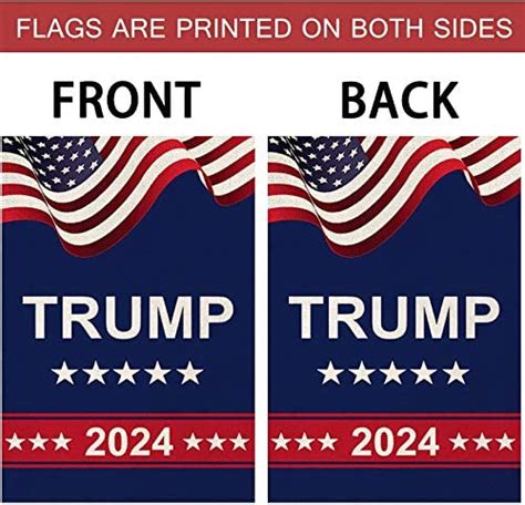 wholesale loccie donald trump 2024 garden flag us election patriotic linen yard signs vertical