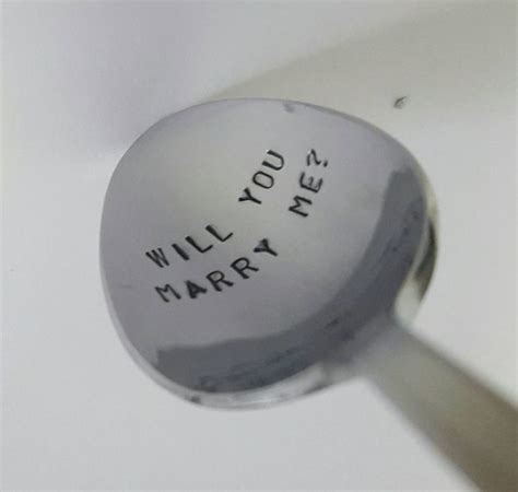 will you marry me custom spoon getting married hand stamped proposal unique proposal