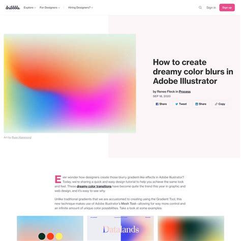 How To Create Dreamy Color Blurs In Adobe Illustrator — Arena