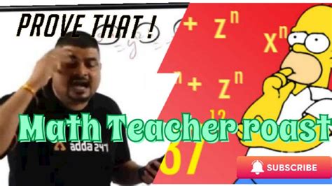 Math Teacher Roast Ali Oye Youtube