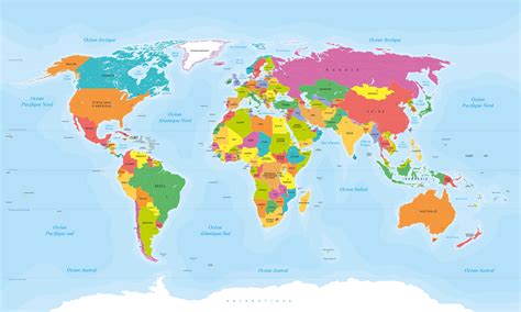 Continents Carte Du Monde Voyage Carte Plan
