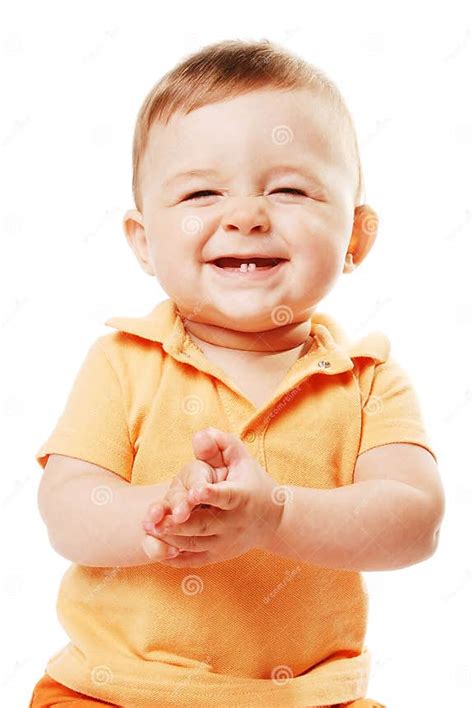 The Laughing Baby Stock Image Image Of Clap Laugh Beauty 6669297