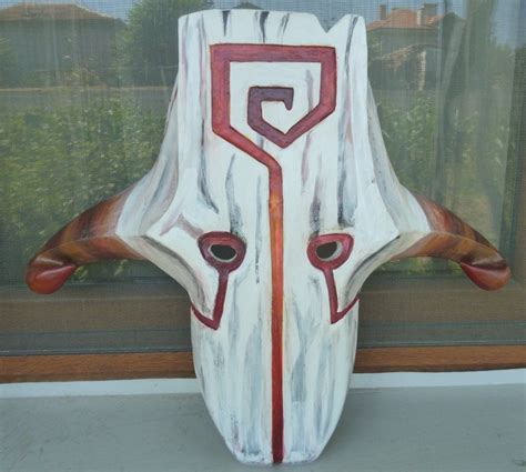 Juggernaut Dota 2 Mask Wood Carved And Painted By Voradorec