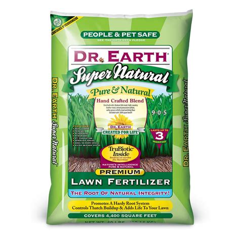 Dr Earth 40 Lb Super Natural Lawn Fertilizer 829 The Home Depot