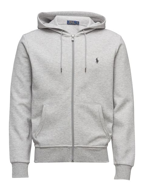 Polo Ralph Lauren Double Knit Full Zip Hoodie Spring Heather For 139