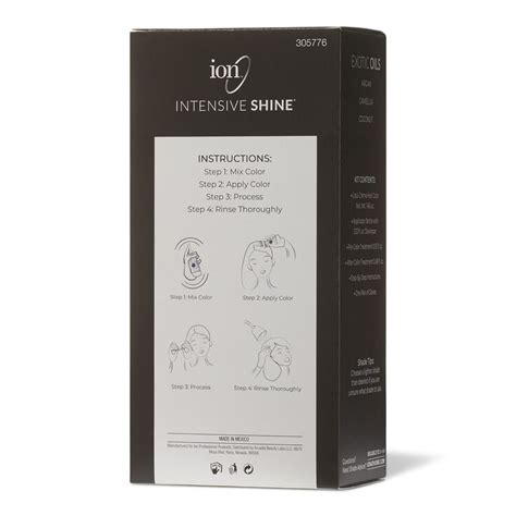 Ion Intensive Shine Hair Color Kit Light Golden Brown 5g Hair Color Kit Sally Beauty