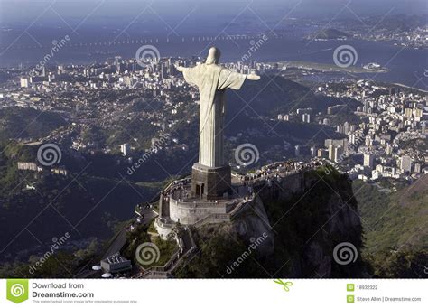 Christ The Redeemer Rio De Janeiro Brazil Editorial