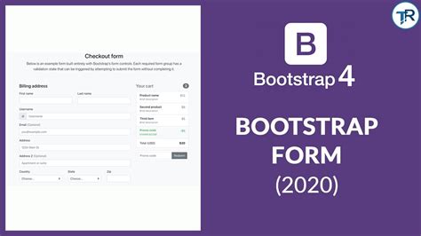 Bootstrap 4 Input Form 2020 How To Make Form In Bootstrap 4 With
