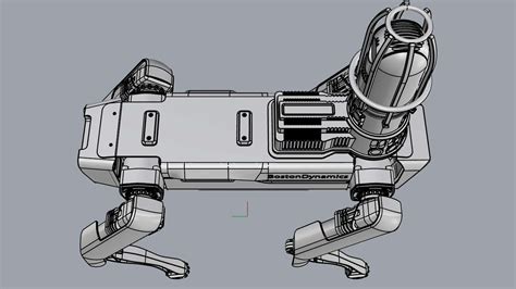 Boston Dynamics Spot Inspection Black 3d Model By Rzo