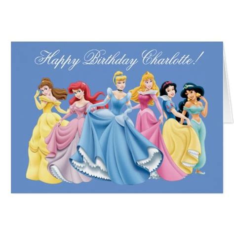 Disney Princess Happy Birthday Card Happy Birthday