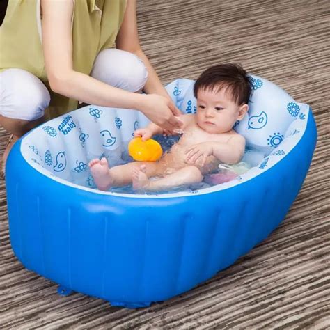 Summer Baby Inflatable Tub Portable Thick Baby Toddler Bathtub Bath