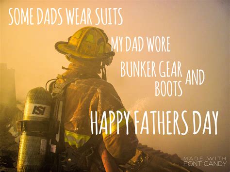 Fathers Day Firefighter Bunker Gear Happy Fathers Day Firefighter