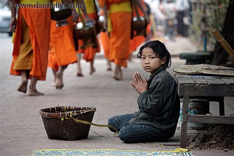Beggar Girl And Monks 9