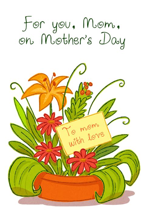 To Mom With Love Mothers Day Card Free Greetings Island