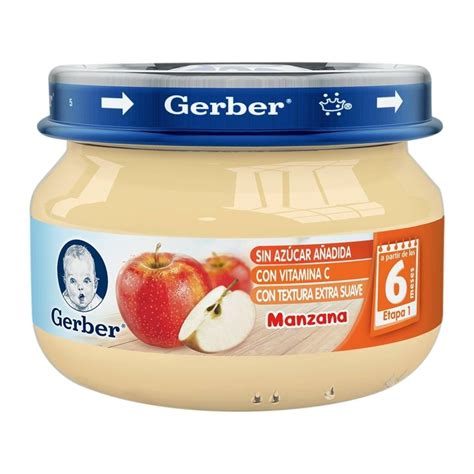 Papilla Gerber Cosecha Natural Etapa 1 Manzana 71 G Walmart