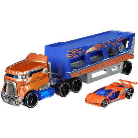 Hot Wheels Super Rigs Transporter Vehicle With 1 164 Scale Car