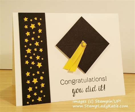Confetti Stars Graduation Congratulations Graduation Cards Handmade