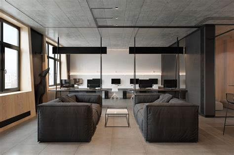 Modern Office Interior By Zooi Design Studio Behance