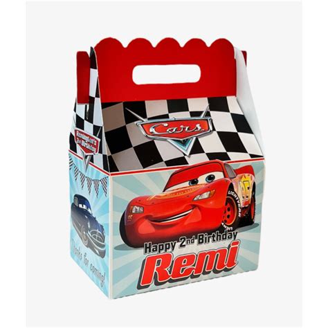 Cars Birthday Party Favor Gable Box Lightning Mcqueen And Mater
