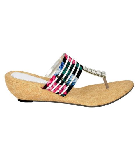 Altek Multi Color Wedges Heels Price In India Buy Altek Multi Color