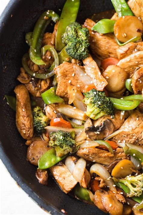 Add onions and broccoli, and cook 3 to 4 minutes, or until onion is tender. Garlic Sesame Chicken Stir Fry is an easy meal that's on ...